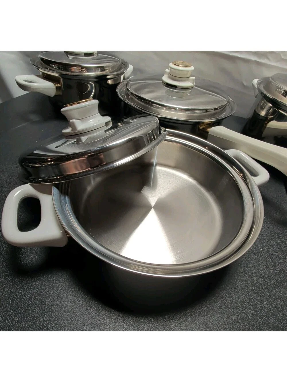 10 Pc. Vintage Health Craft Gold Classic Cookware Set Nicromium Surgical Steel